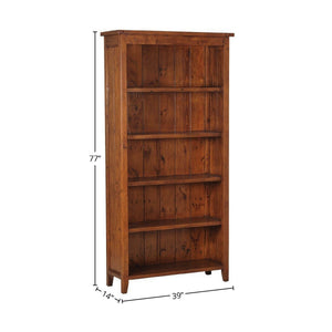 Lifestyle Bookcase - wooden bookcases with multiple shelves for ample storage | Image 3 | InSTYLE Home & Rugs