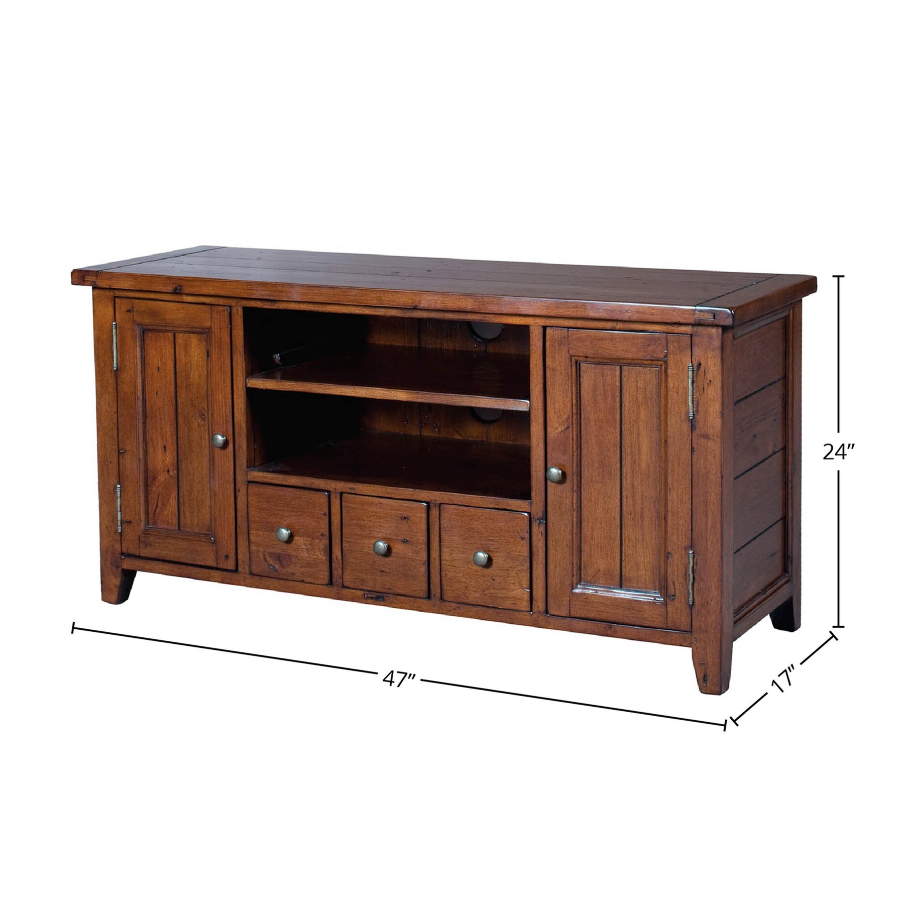 Irish Coast Small Media Unit - sleek media unit for organizing your entertainment setup | Image 3 | InSTYLE Home & Rugs