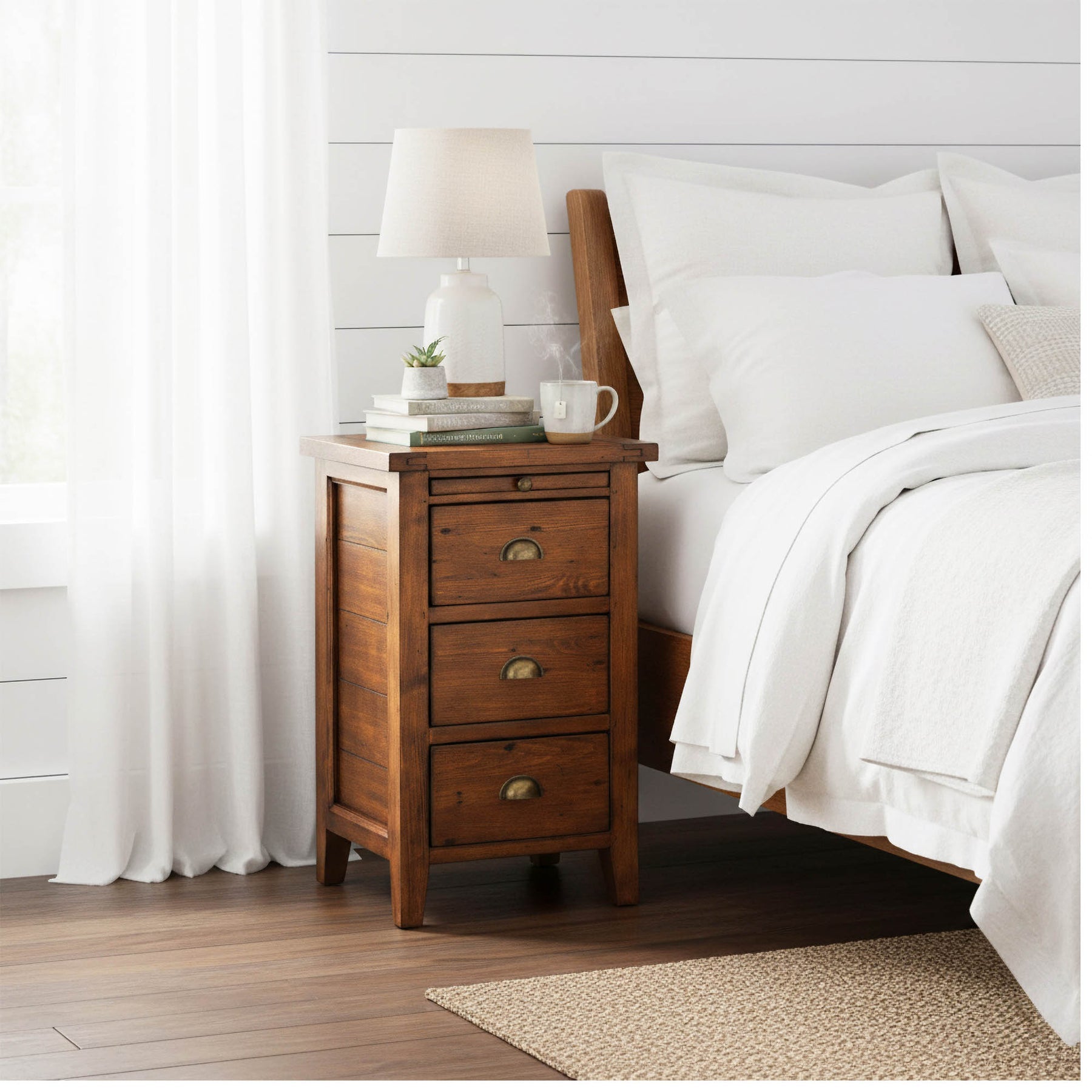 Irish Coast 3 Drw Nightstand - modern storage for your bedside | Image 2 | InSTYLE Home & Rugs