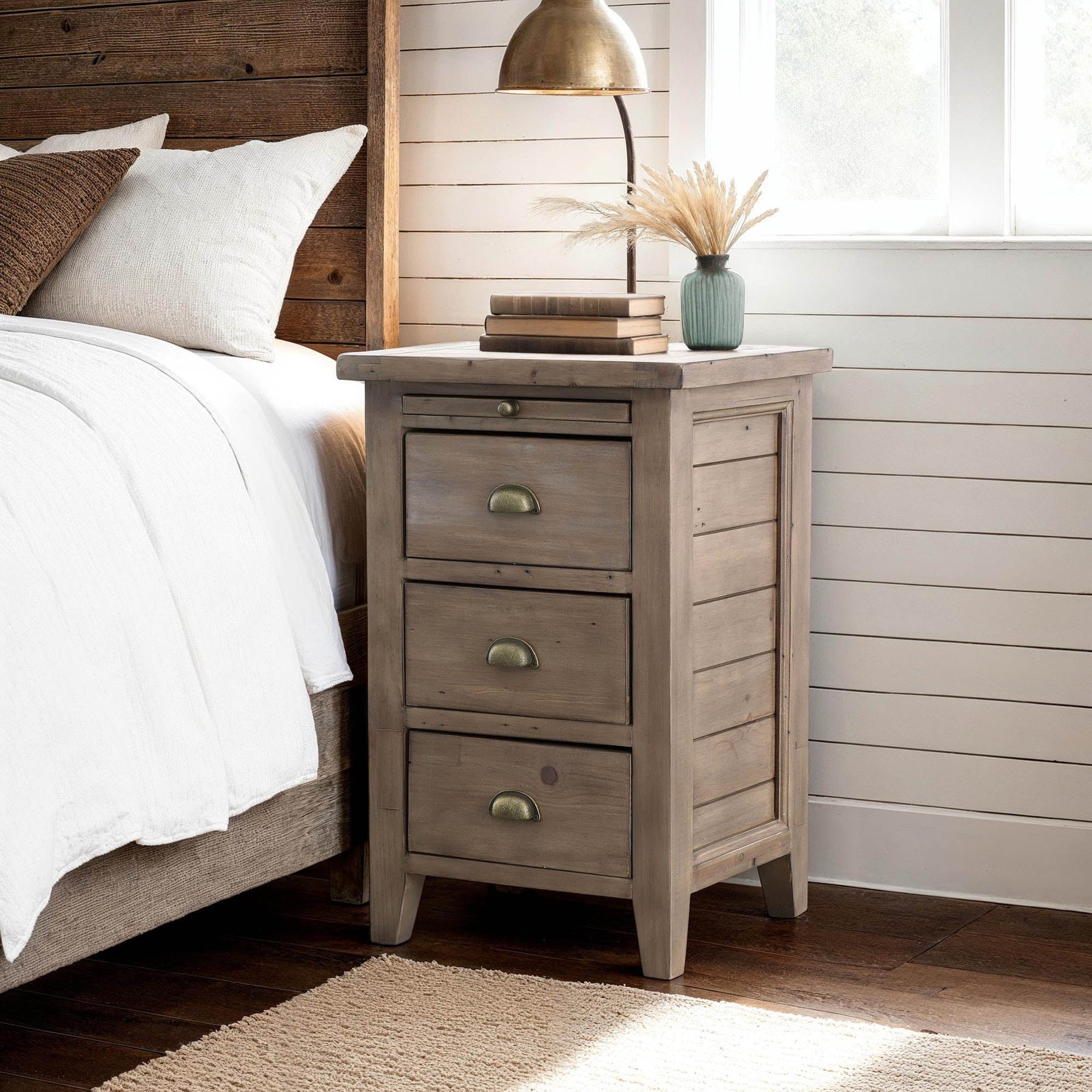 Irish Coast 3 Drw Nightstand - modern storage for your bedside | Image 2 | InSTYLE Home & Rugs