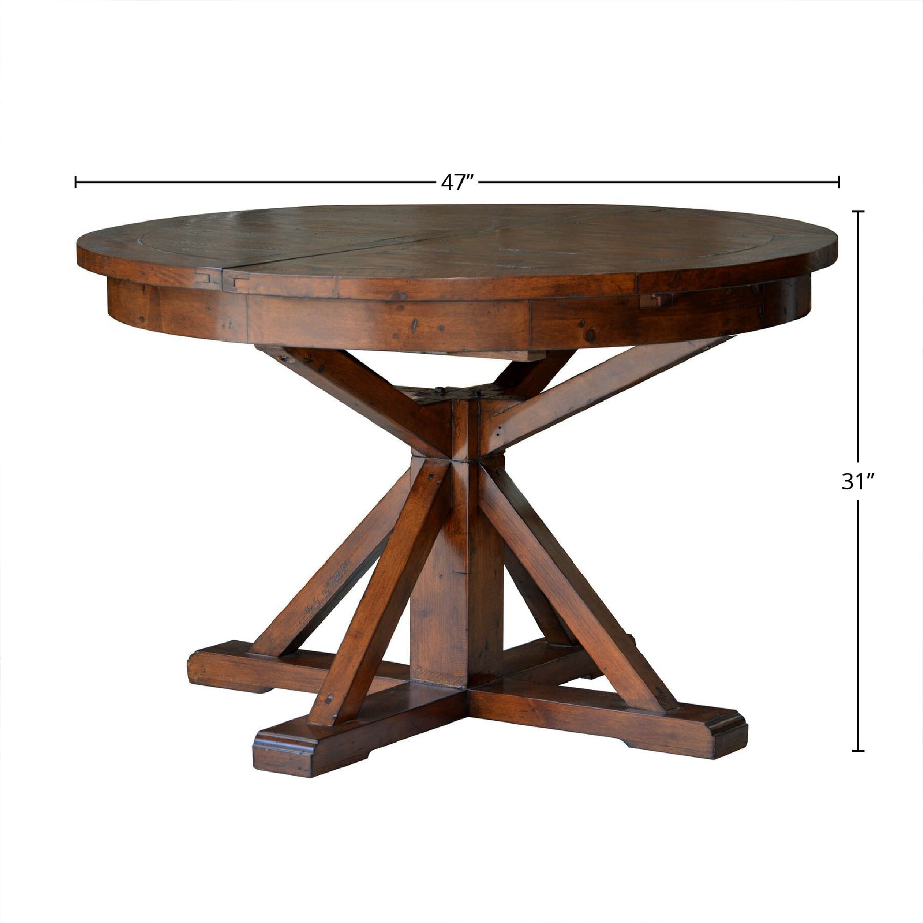 Irish Coast Round 47/63" Extension Dining Table - stylish chairs for any table | Image 3 | InSTYLE Home & Rugs