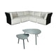 Naples Outdoor Living Set - Nesting Coffee Table & L-Shaped Sectional