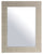 White Wash Vanity Mirror(Plain) 27.25X35.25