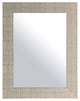 White Wash Vanity Mirror(Plain) 27.25X35.25