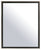 White And Black Vanity Mirror(Plain) 26.26.25X32.25