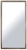 Gold On Silver Flooter Vanity Mirror(Plain) 26.25X50.25