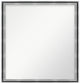 Tubs48  Brushed Silver Mirror 34X36 Dbl Frame