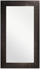 - 33.25X57.25 Black Wood Finish Plain Mirror 1Pack