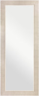 - 29.25X69.25 White Washed Finish Plain Mirror 1Pack