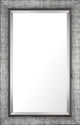 Silver & Gray Finish Real Wood (Bevel Mirror) 20.5X32.5