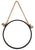 Hanging Round Mirror With Jute Cord 18.5