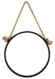 Hanging Round Mirror With Jute Cord 18.5