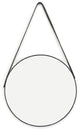 15 Hanging Round Mirror With Pu 6Pack