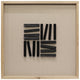 Wall Art Black Stripe In Square Shadow Box 24.4X24.4