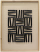 Wall Art Black Stripe In Rectangle Shadow Box 24.4X32.3