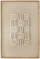 Wall Art White Stripe In Rectangle Shadow Box 32.3X48