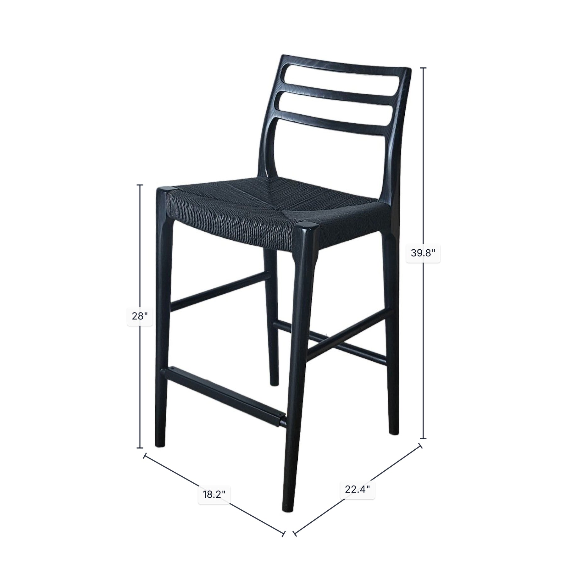 Java Bar Stool w/ 28" Seat Height - compact and stylish design | Image 2 | InSTYLE Home & Rugs