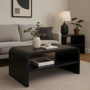 JEFFREY Coffee Table GY-CT-CC03 Black Ash veneer finish - versatile tables for living rooms and entryways | Image 5 | InSTYLE Home & Rugs