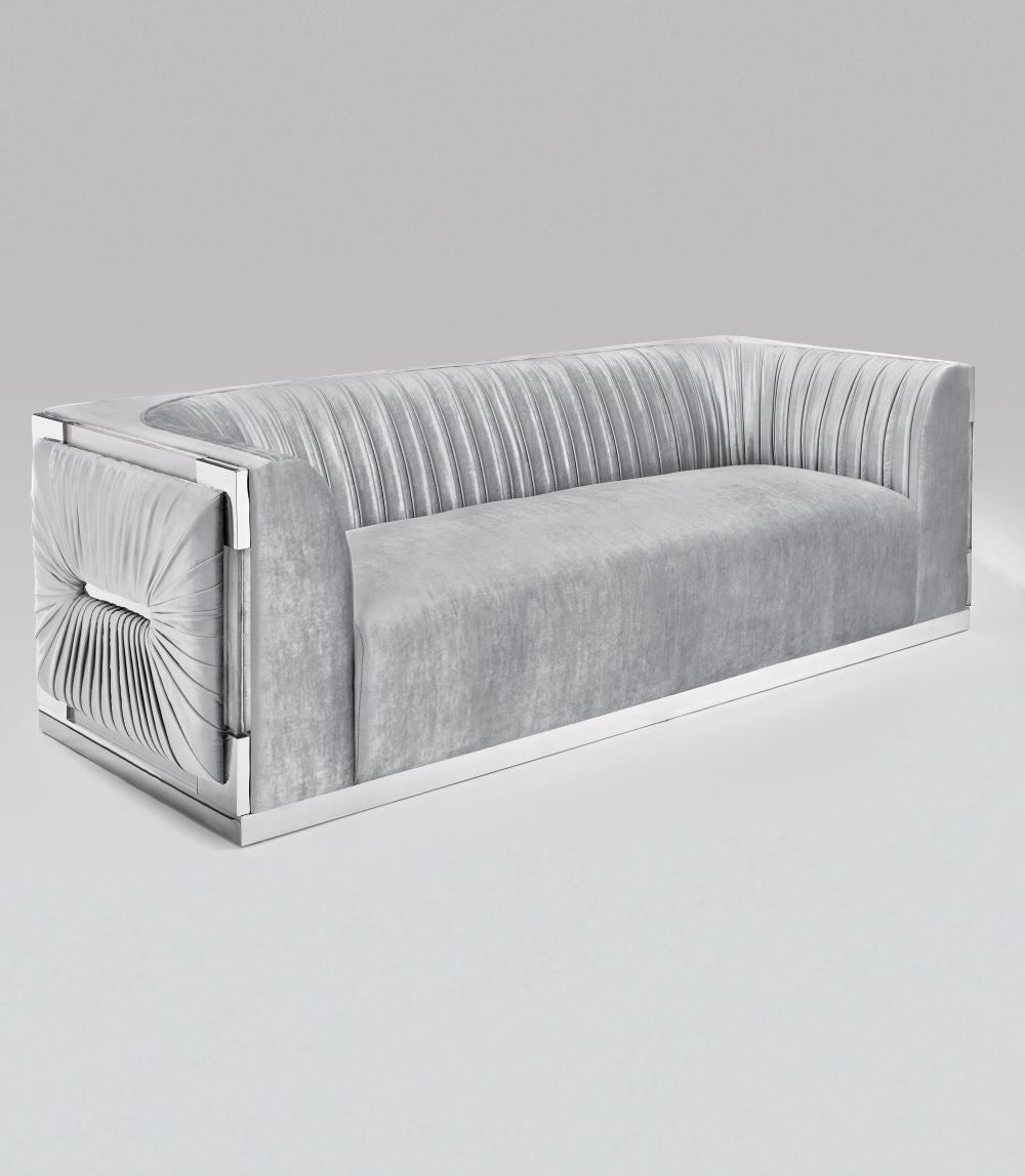 PALOMA Sofa GREY VELVET | InSTYLE Home & Rugs