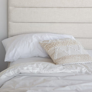 Justin Headboard Tall - upholstered headboard for added comfort and luxury | Image 4 | InSTYLE Home & Rugs