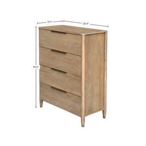 Kamelia 4 Drawer Chest - spacious drawer for organized storage in any room | Image 3 | InSTYLE Home & Rugs