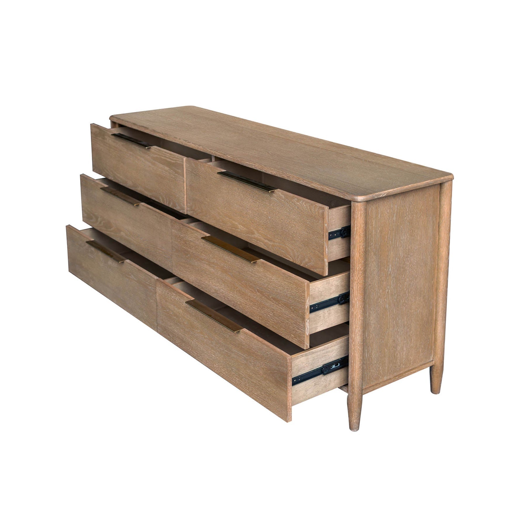 Kamelia 6 Drawer Dresser - stylish dresser with modern flair | Image 5 | InSTYLE Home & Rugs