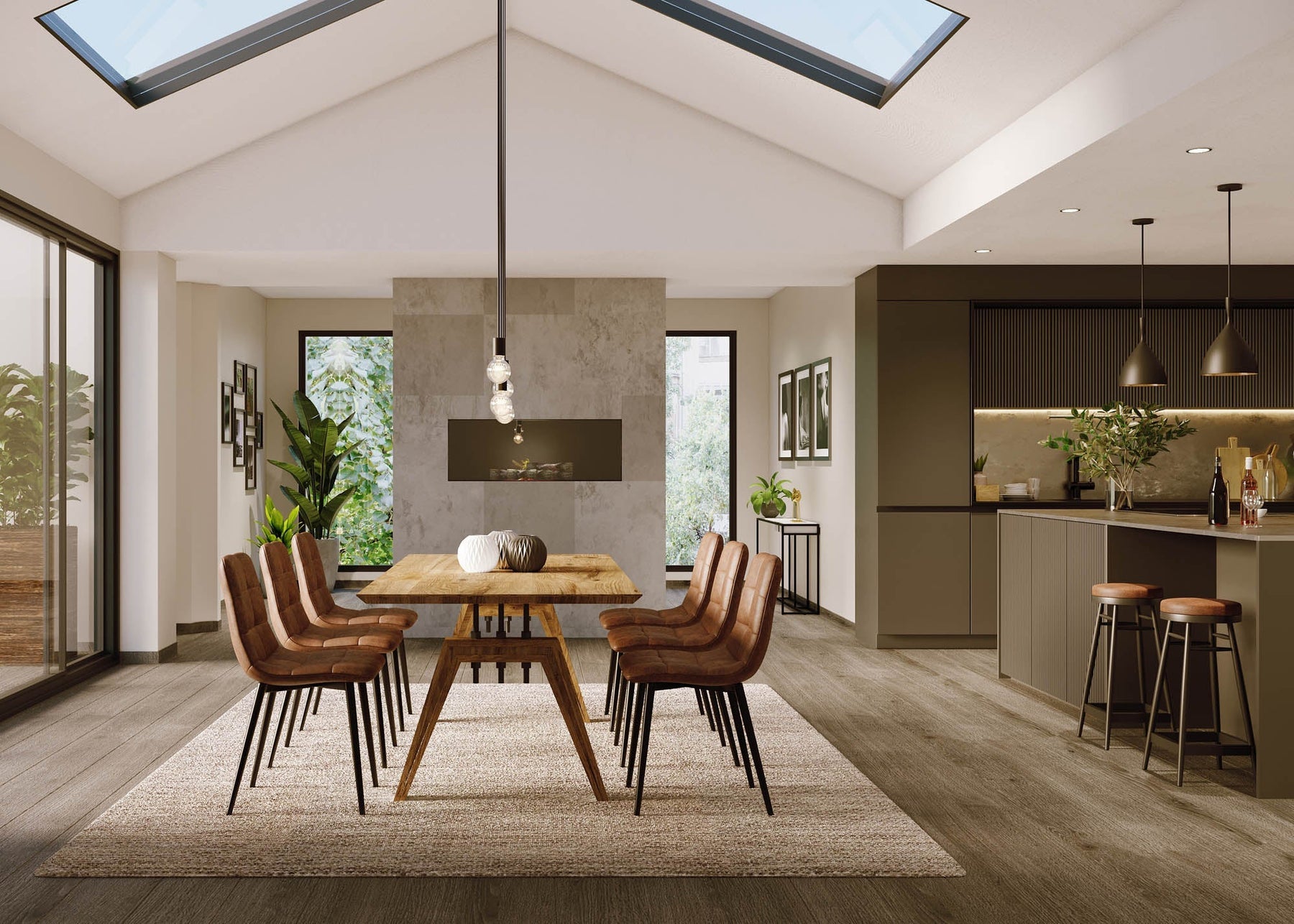 Landmark Dining Table 84" - comfortable dining experience | Image 9 | InSTYLE Home & Rugs