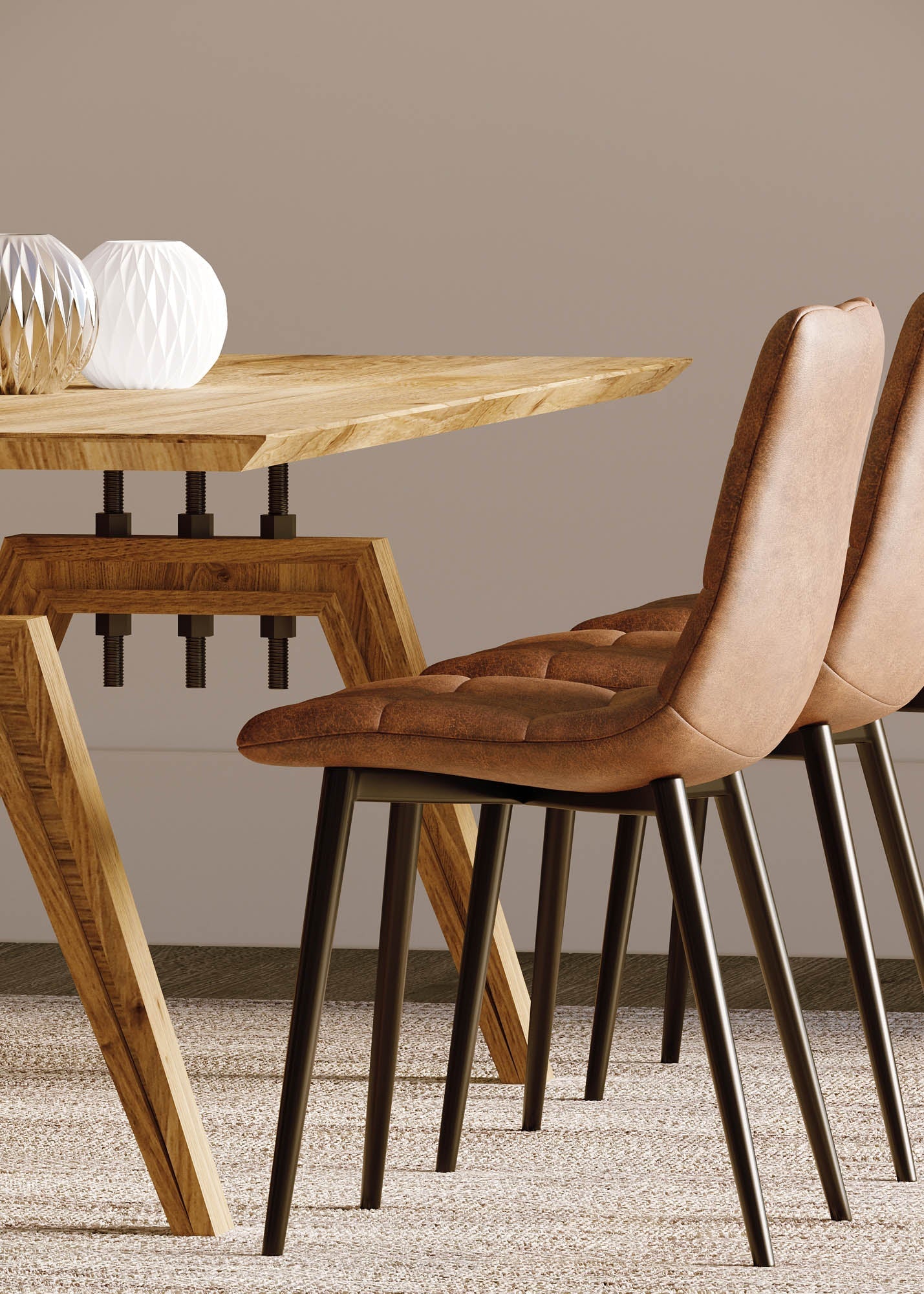 Landmark Dining Table 84" - comfortable dining experience | Image 14 | InSTYLE Home & Rugs