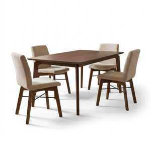 Kenzo Dining Table Small 60” BOGO Set - comfortable dining experience | Image 1 | InSTYLE Home & Rugs