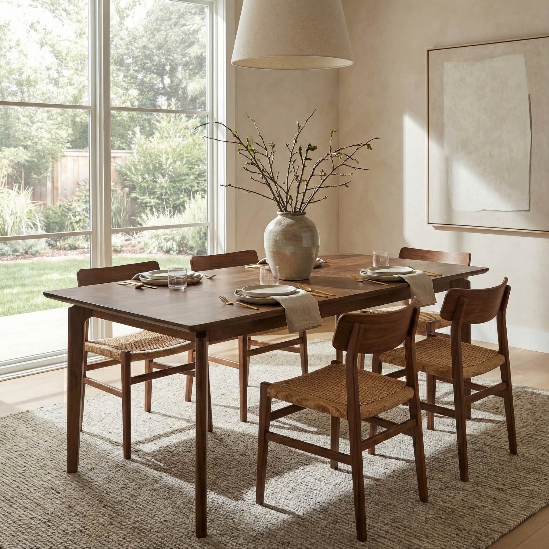 Kenzo Dining Table Small 60” – Brown - stylish chairs for any table | Image 2 | InSTYLE Home & Rugs