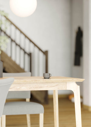 Kenzo Dining Table Small 60” – Natural - elegant seating for dining areas | Image 7 | InSTYLE Home & Rugs