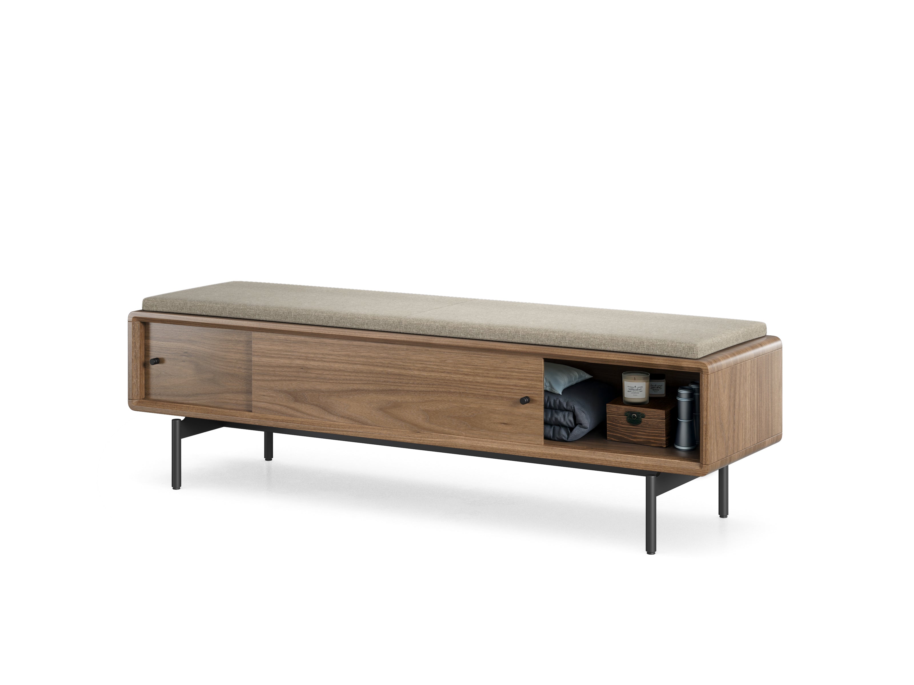BDI LINQ Bedroom 9101 Storage Bench | Fabric Cushion - stylish bench for any space | Image 21 | InSTYLE Home & Rugs