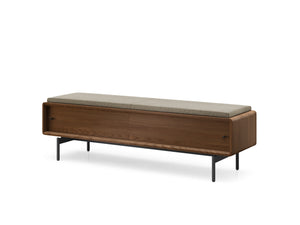 BDI LINQ Bedroom 9101 Storage Bench | Fabric Cushion - stylish bench for any space | Image 7 | InSTYLE Home & Rugs