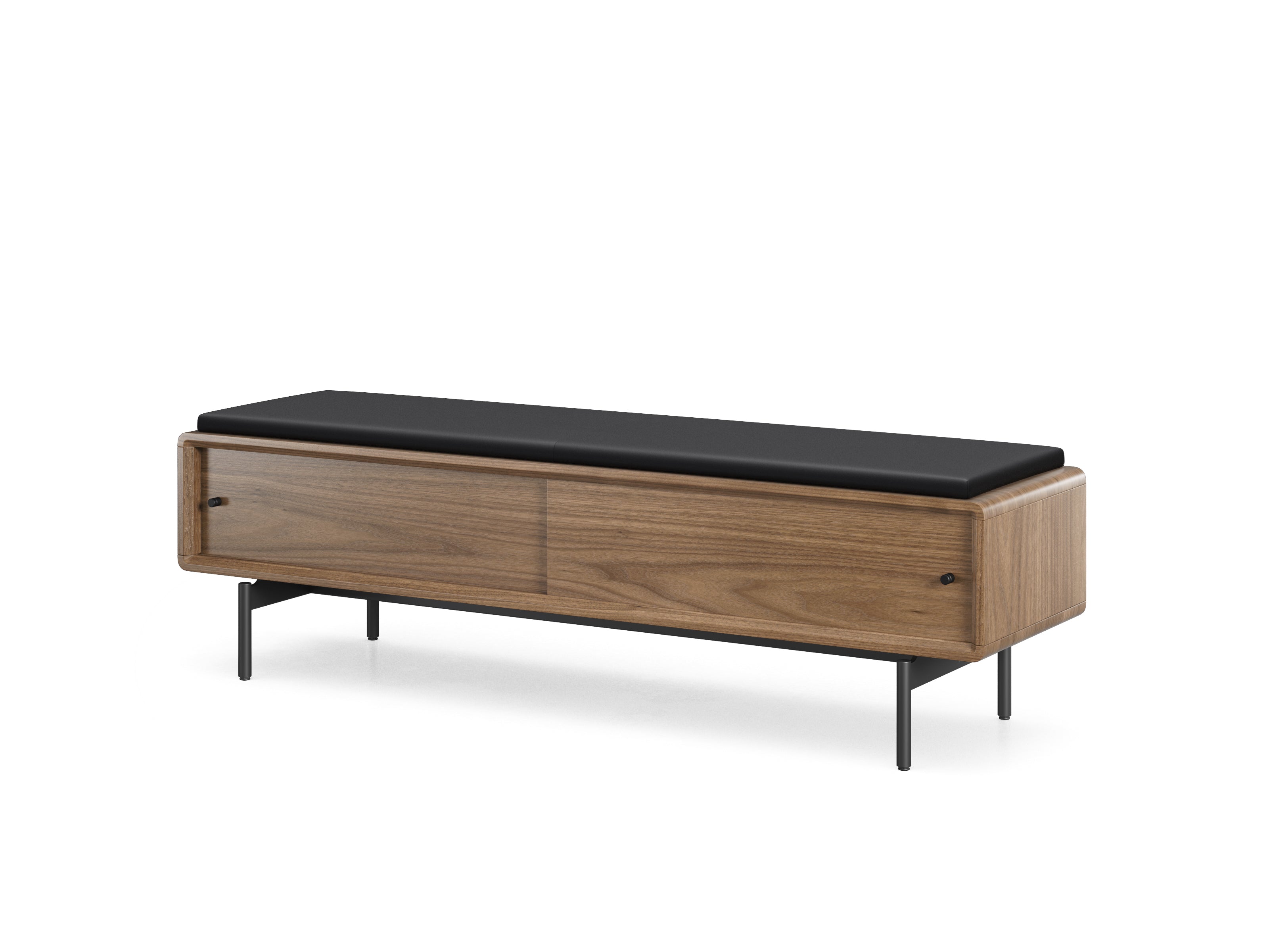 BDI LINQ Bedroom 9102 Storage Bench | Leather Cushion - durable bench with modern style | Image 7 | InSTYLE Home & Rugs