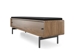 BDI LINQ Bedroom 9102 Storage Bench | Leather Cushion - durable bench with modern style | Image 12 | InSTYLE Home & Rugs