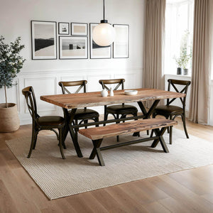 Restore Dining Table 82" - elegant seating for dining areas | Image 2 | InSTYLE Home & Rugs