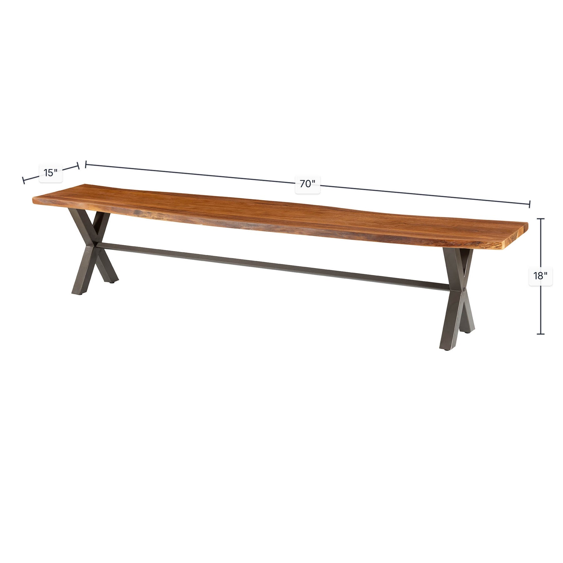 Restore Bench 70" - stylish bench for any space | Image 3 | InSTYLE Home & Rugs