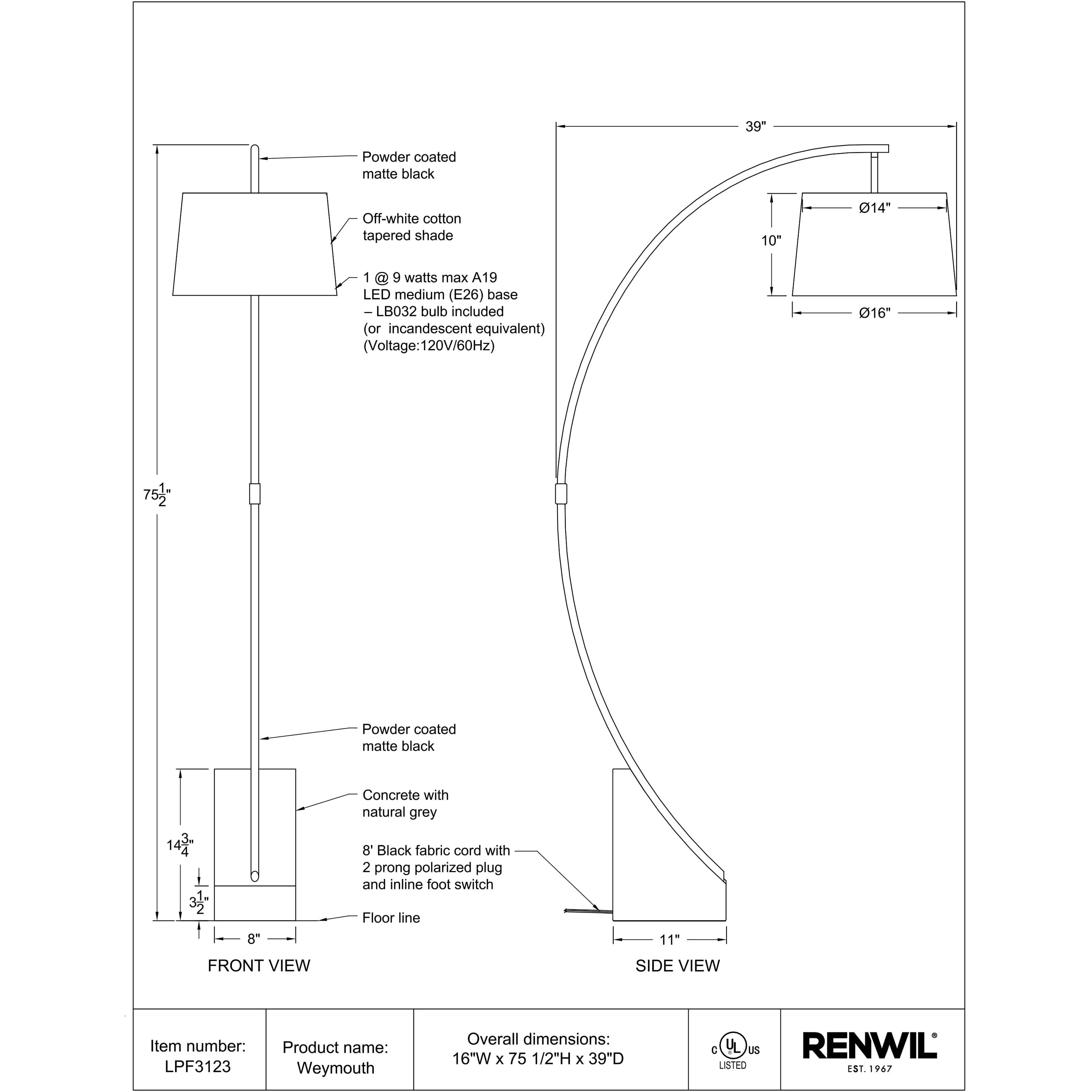 Weymouth - from table lamps to chandeliers and floor lamps | Image 5 | InSTYLE Home & Rugs