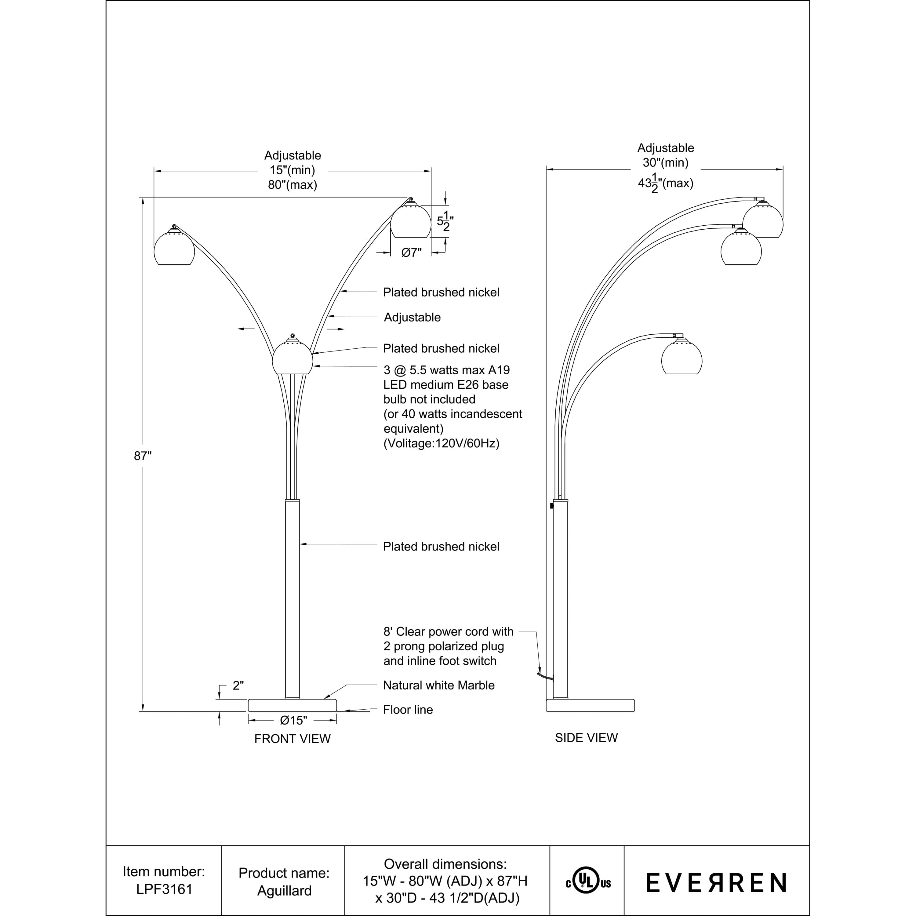 Aguillard - from table lamps to chandeliers and floor lamps | Image 6 | InSTYLE Home & Rugs