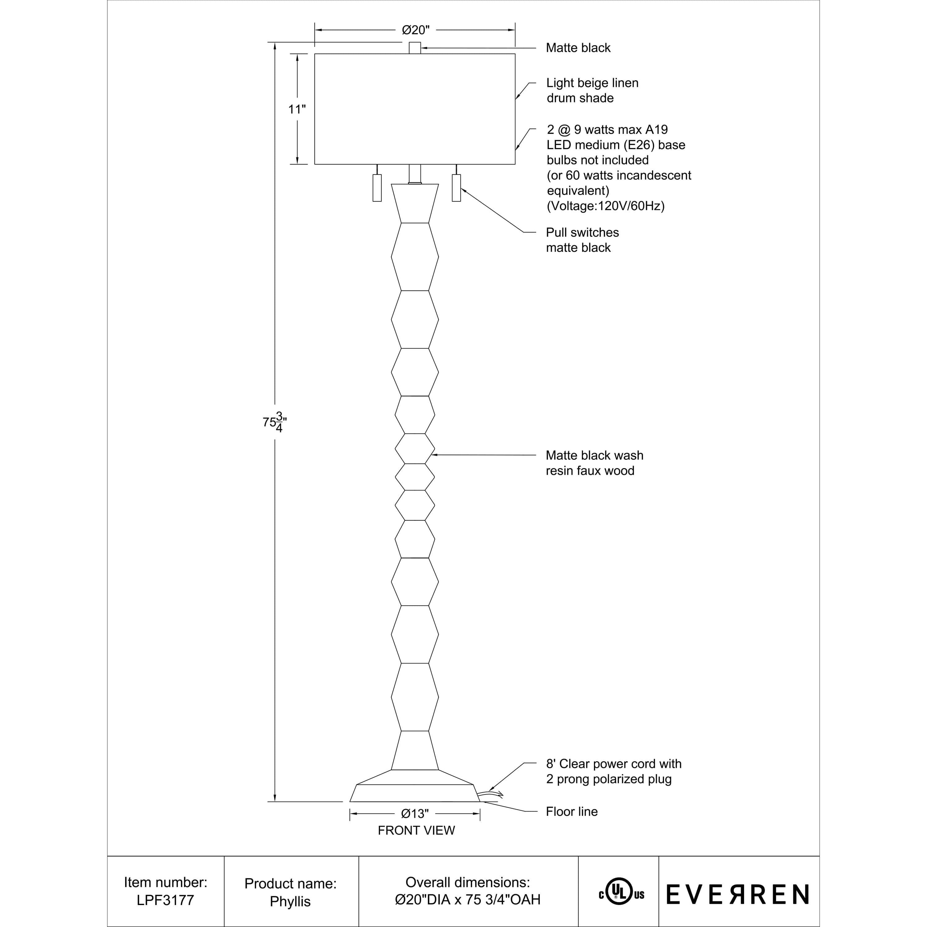 Phyllis - wide variety of lighting fixtures for every room | Image 4 | InSTYLE Home & Rugs