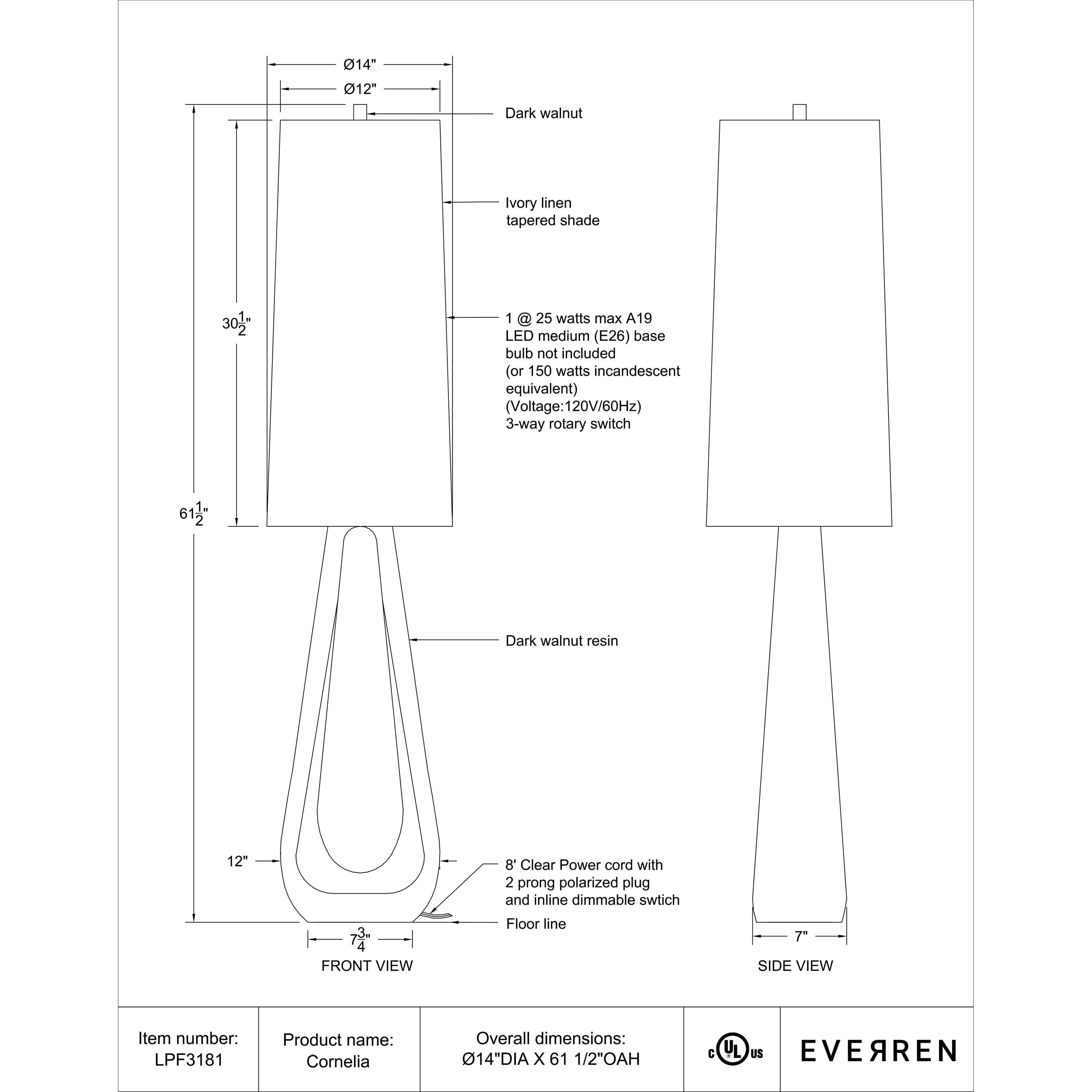 Cornelia - from table lamps to chandeliers and floor lamps | Image 5 | InSTYLE Home & Rugs