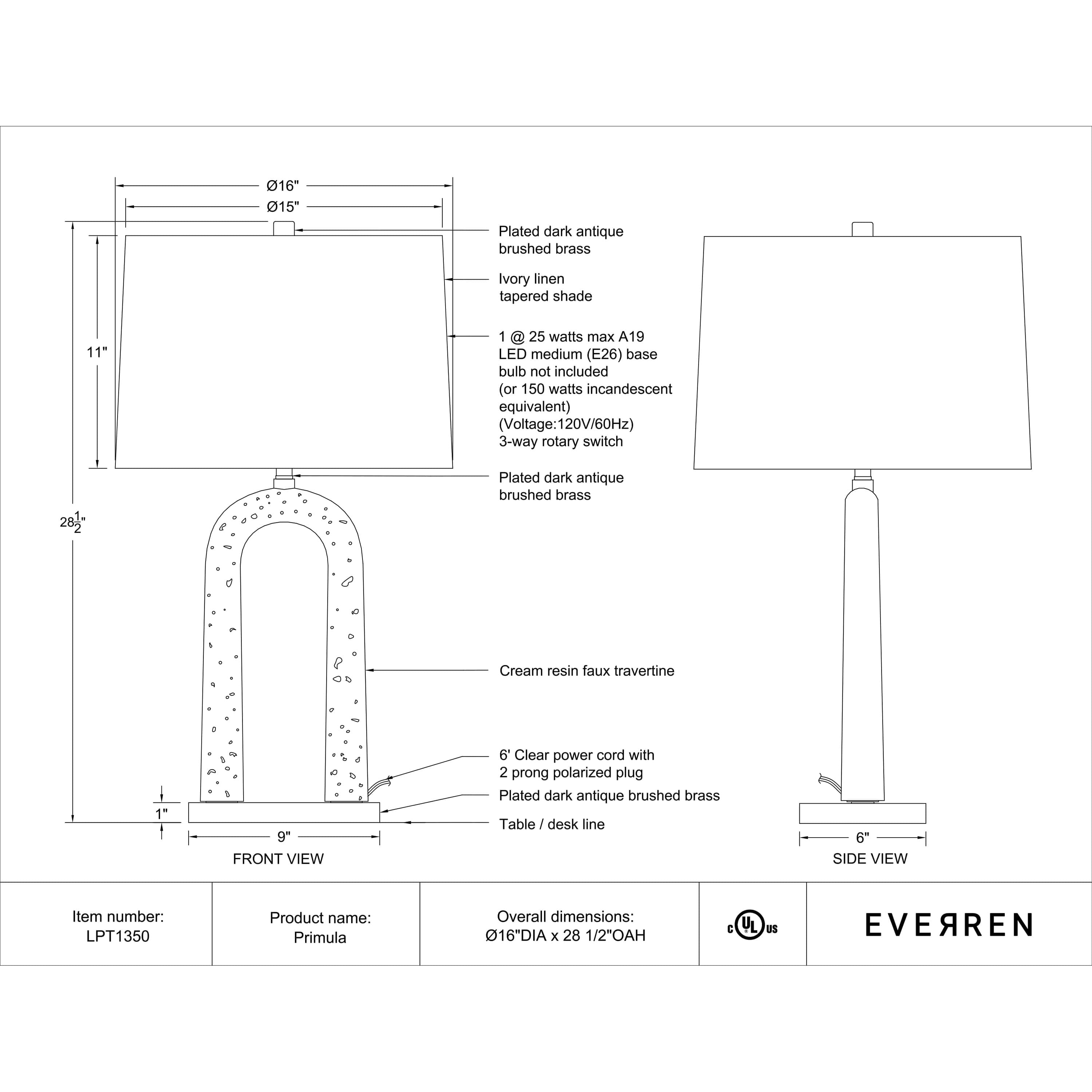 Primula - from table lamps to chandeliers and floor lamps | Image 5 | InSTYLE Home & Rugs
