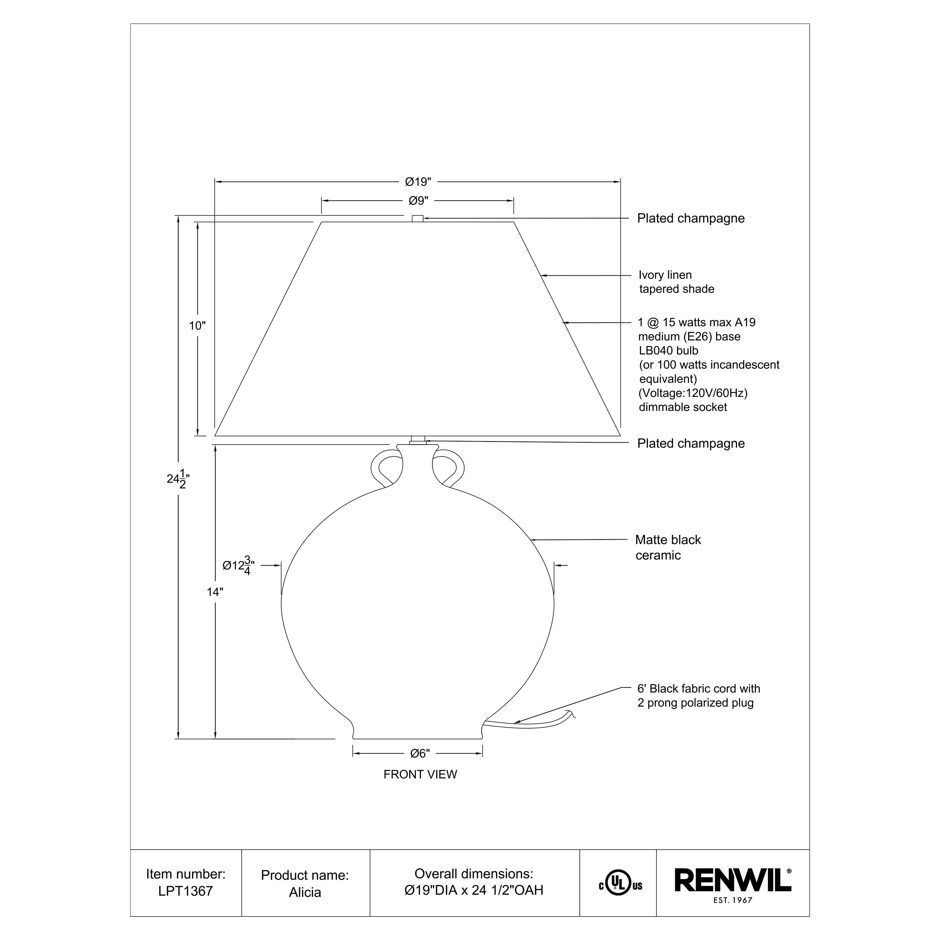 Alicia - from table lamps to chandeliers and floor lamps | Image 5 | InSTYLE Home & Rugs