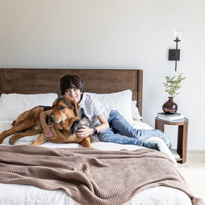 Luna Wood Tool-Free Bed - luxurious bed for modern homes | Image 9 | InSTYLE Home & Rugs