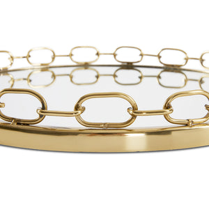 Chain Link Tray Gold Big Size - from wall art to decorative accessories, we have it all | Image 1 | InSTYLE Home & Rugs