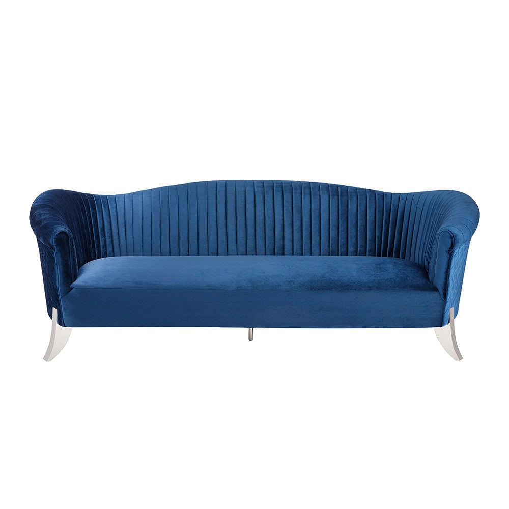 Hallam Sofa GY-SF-8198 Blue Velvet - stylish seating for your home | Image 1 | InSTYLE Home & Rugs