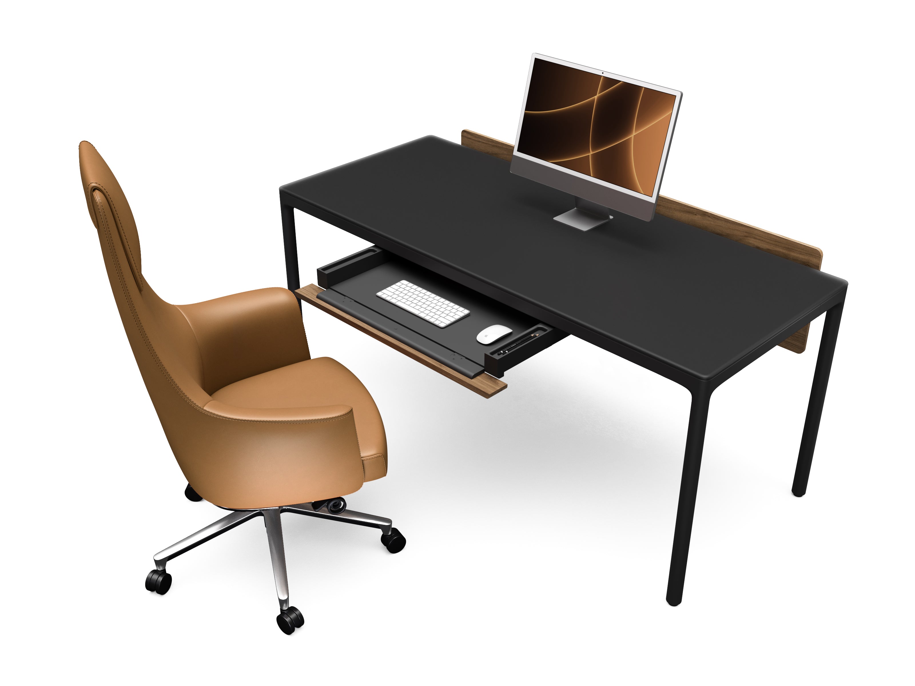 BDI Luma 6769 Keyboard+Storage Drawer - keyboard drawer with integrated storage for efficient desk organization | Image 4 | InSTYLE Home & Rugs