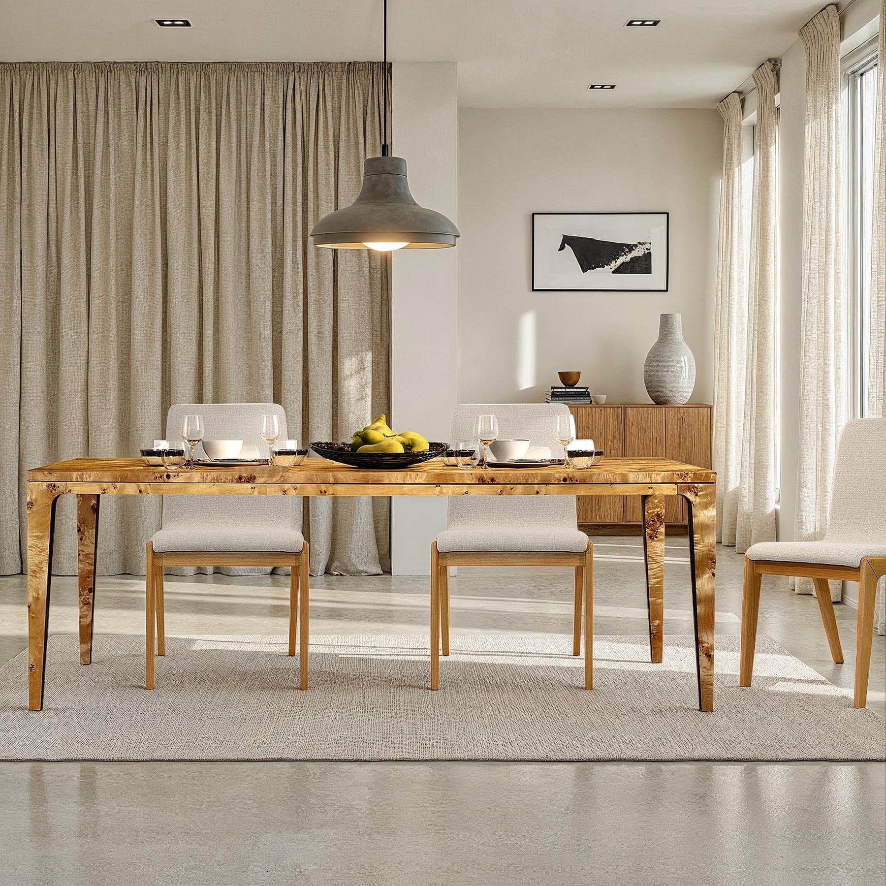 Mappa Large Dining Table - elegant seating for dining areas | Image 2 | InSTYLE Home & Rugs