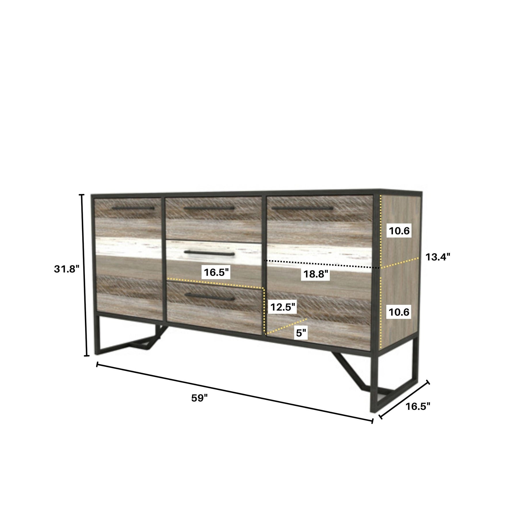 Metro Havana Sideboard - elegant sideboard with style | Image 5 | InSTYLE Home & Rugs