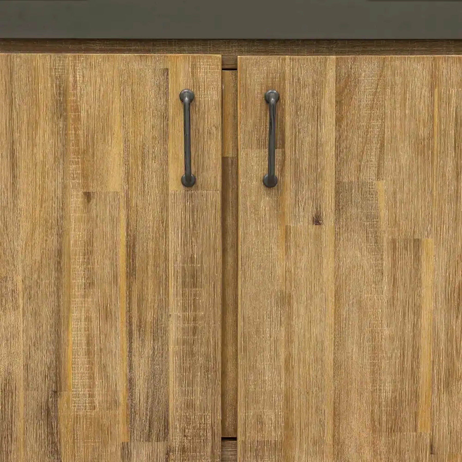 Irondale Vanity W61 in Solid Acacia Wood and Metal with White Basin - | Image 6 | InSTYLE Home & Rugs